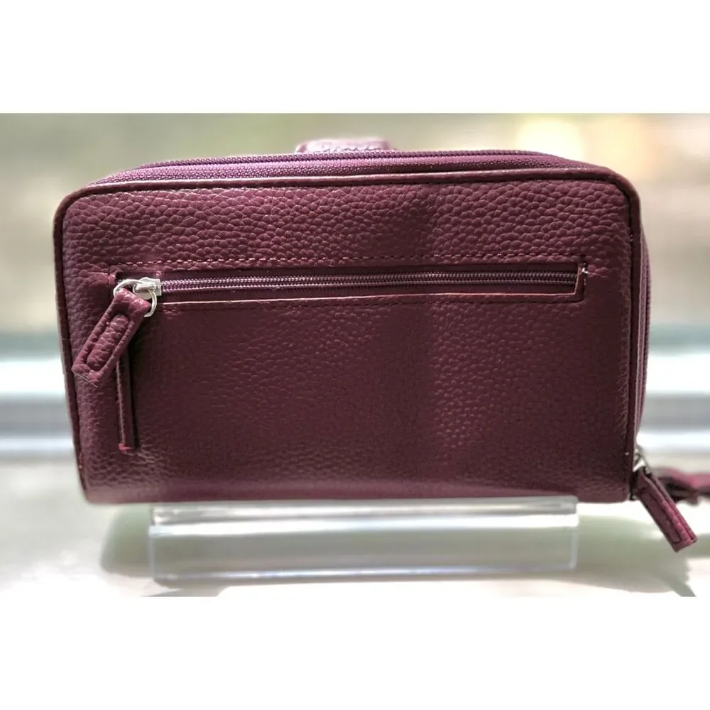 Mundi Burgundy Bifold leather wallet
